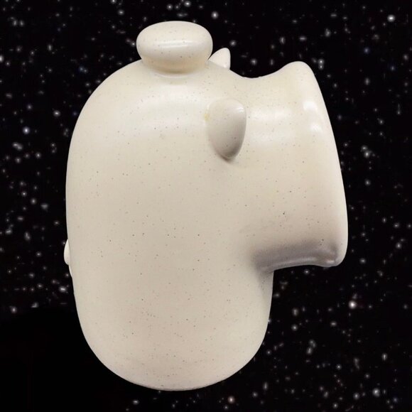 Ceramic Pig House Kitchen Scrubby Sponge Holder Light Brown Container 5”T 2.5”W - Picture 4 of 10